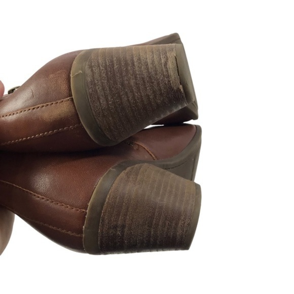 Frye Brown Leather Judith Zip Ankle Boots women’s size 10 - Picture 6 of 10